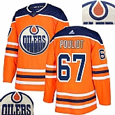 Oilers #67 Pouliot Orange With Special Glittery Logo Adidas Jersey,baseball caps,new era cap wholesale,wholesale hats
